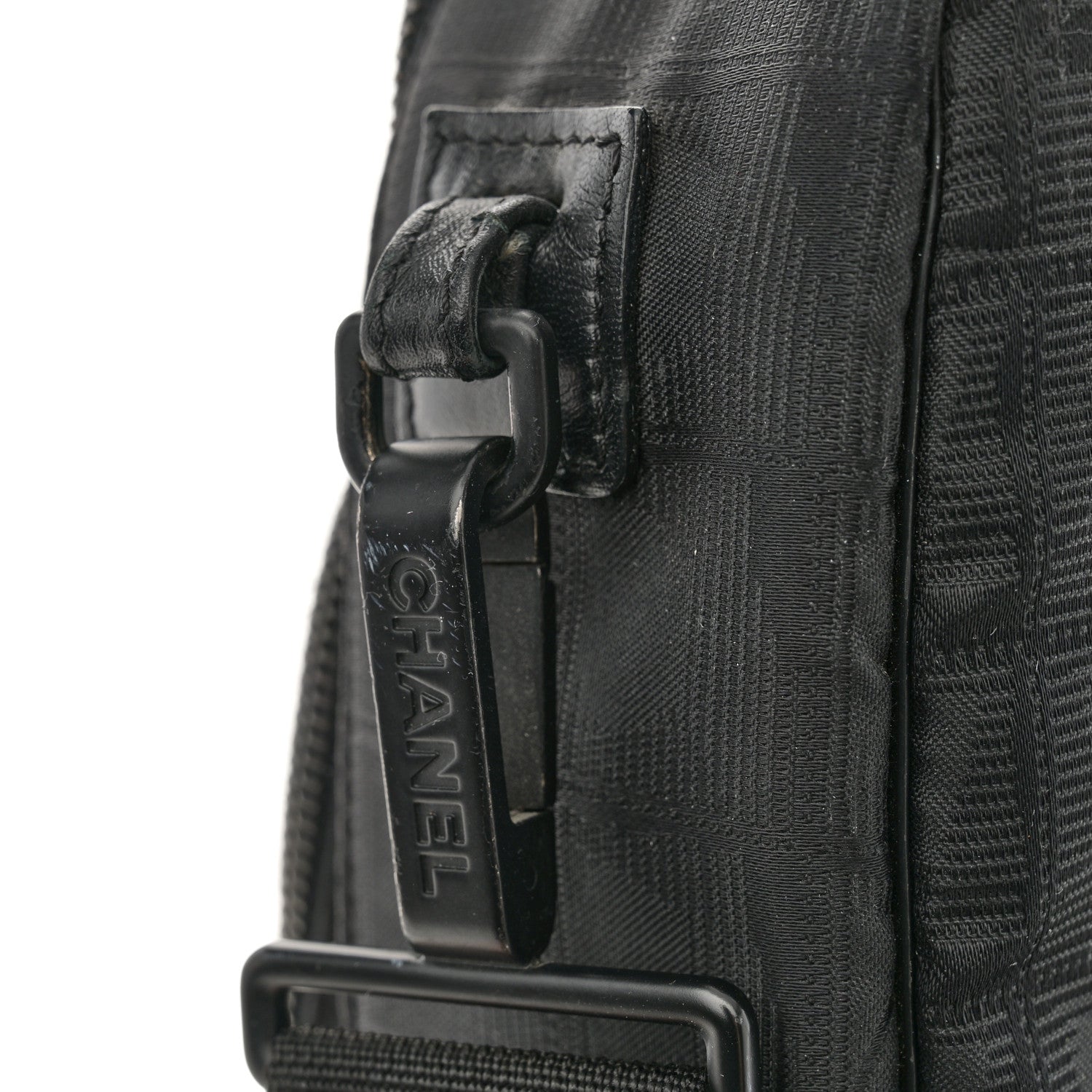 Chanel Nylon Travel Laptop Briefcase Black 20 of 22