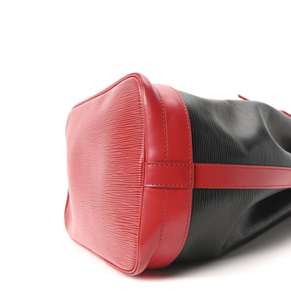 Louis Vuitton Epi Bi-Color Noe Castillan Red Black 9 of 9