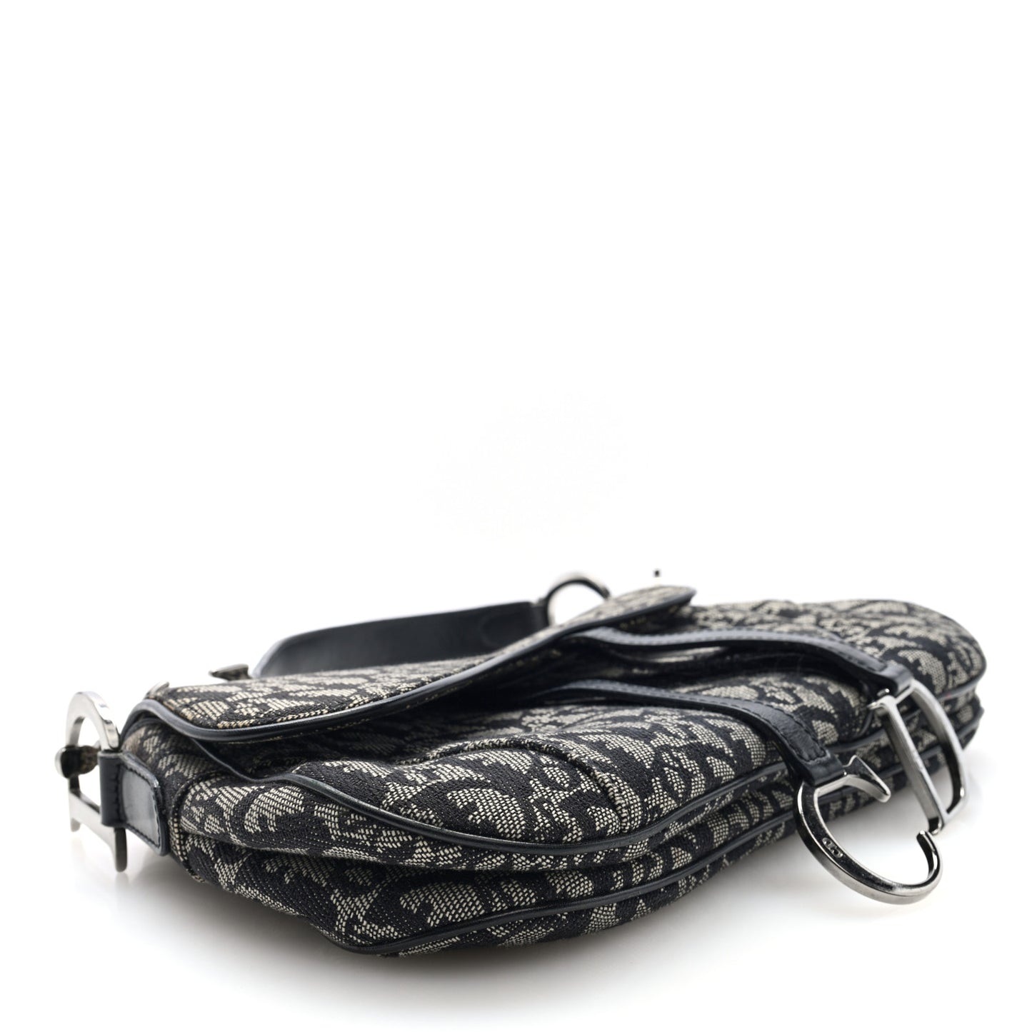 Monogram Double Saddle Bag Black