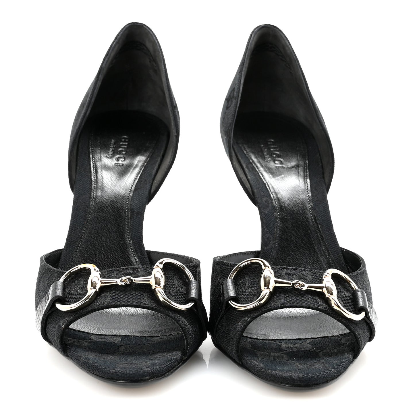 Monogram Niagara Lux Horsebit Sandals 8 Black
