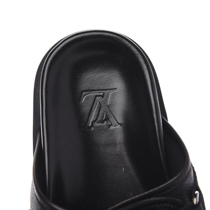 Louis Vuitton Monogram Eclipse Mens Honolulu Mules 5 Black 6 of 7
