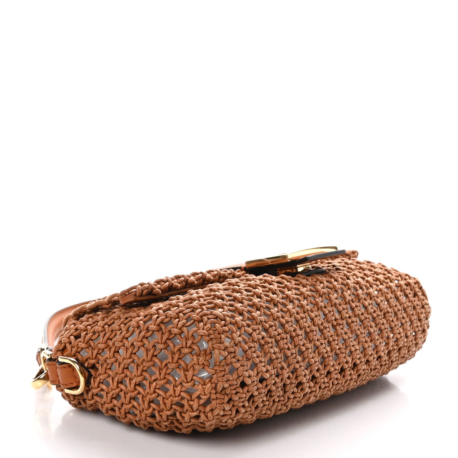 Fendi Crochet Baguette Caramello 7 of 18