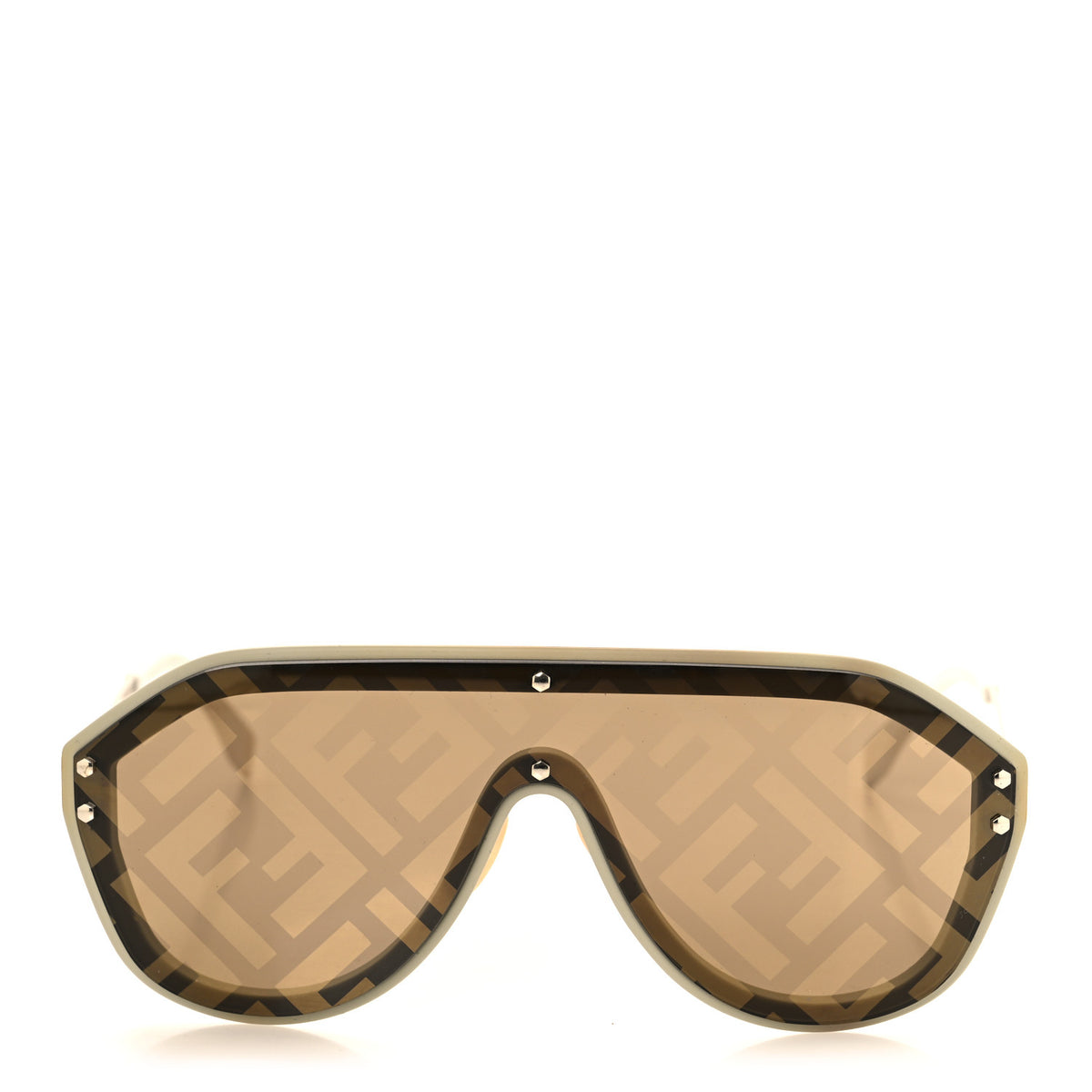 Acetate FF Fabulous Shield Sunglasses FF M0039/G/S White