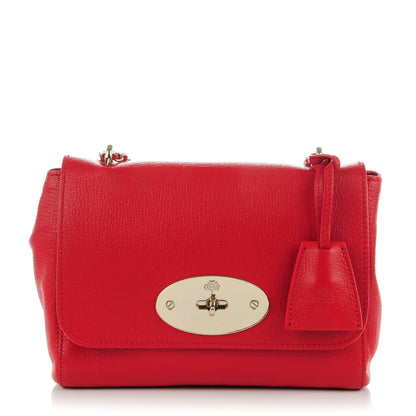 Mulberry Small Classic Grain Calfskin Small Lily Flap Fiery Red 1 of 8