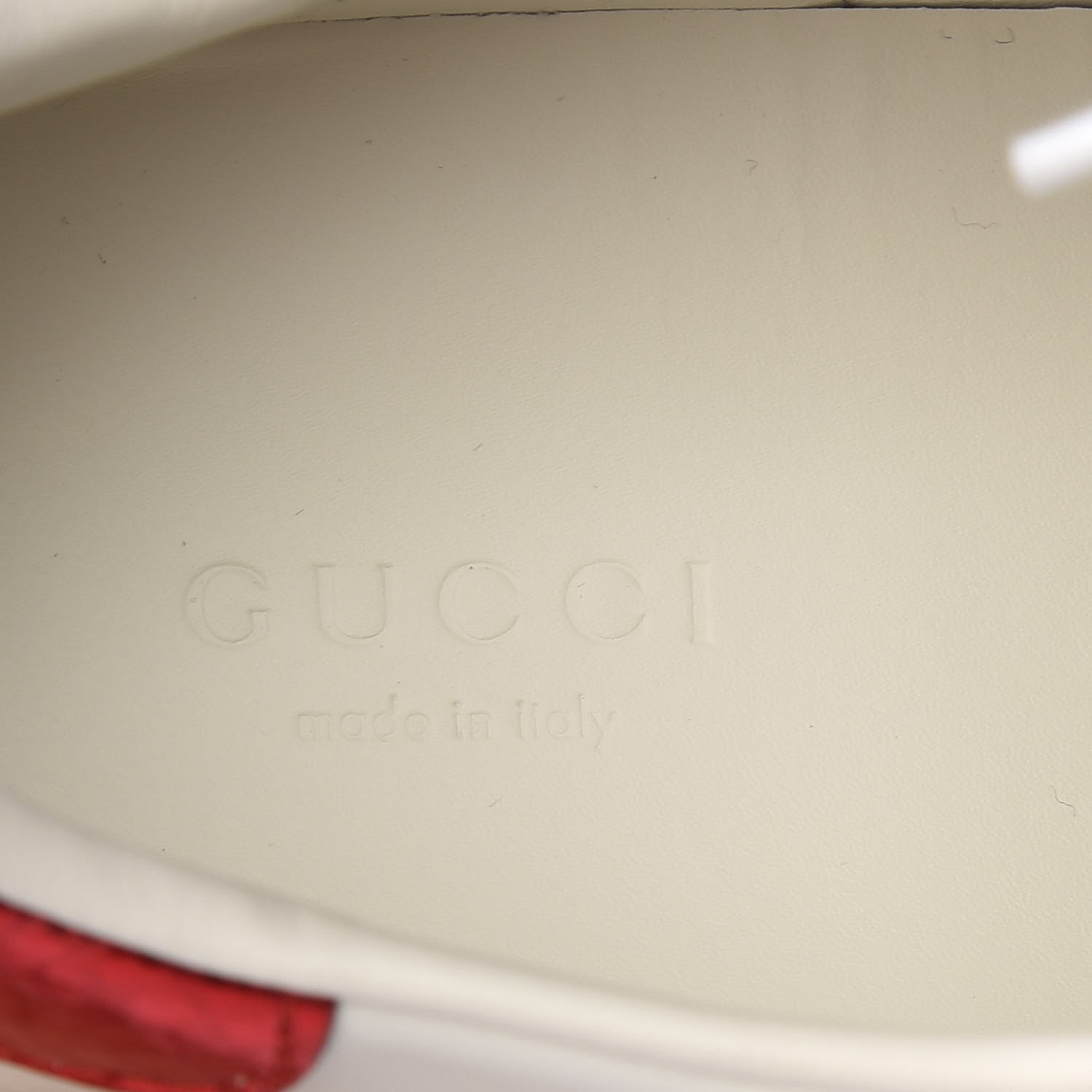 Gucci Calfskin Ayers Web Blind for Love Embroidered Womens Ace Sneakers 38.5 White 8 of 11