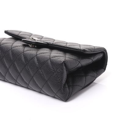 Chanel Grained Calfskin Quilted 2.55 Reissue Flap Belt Bag Clutch Black 9 of 10