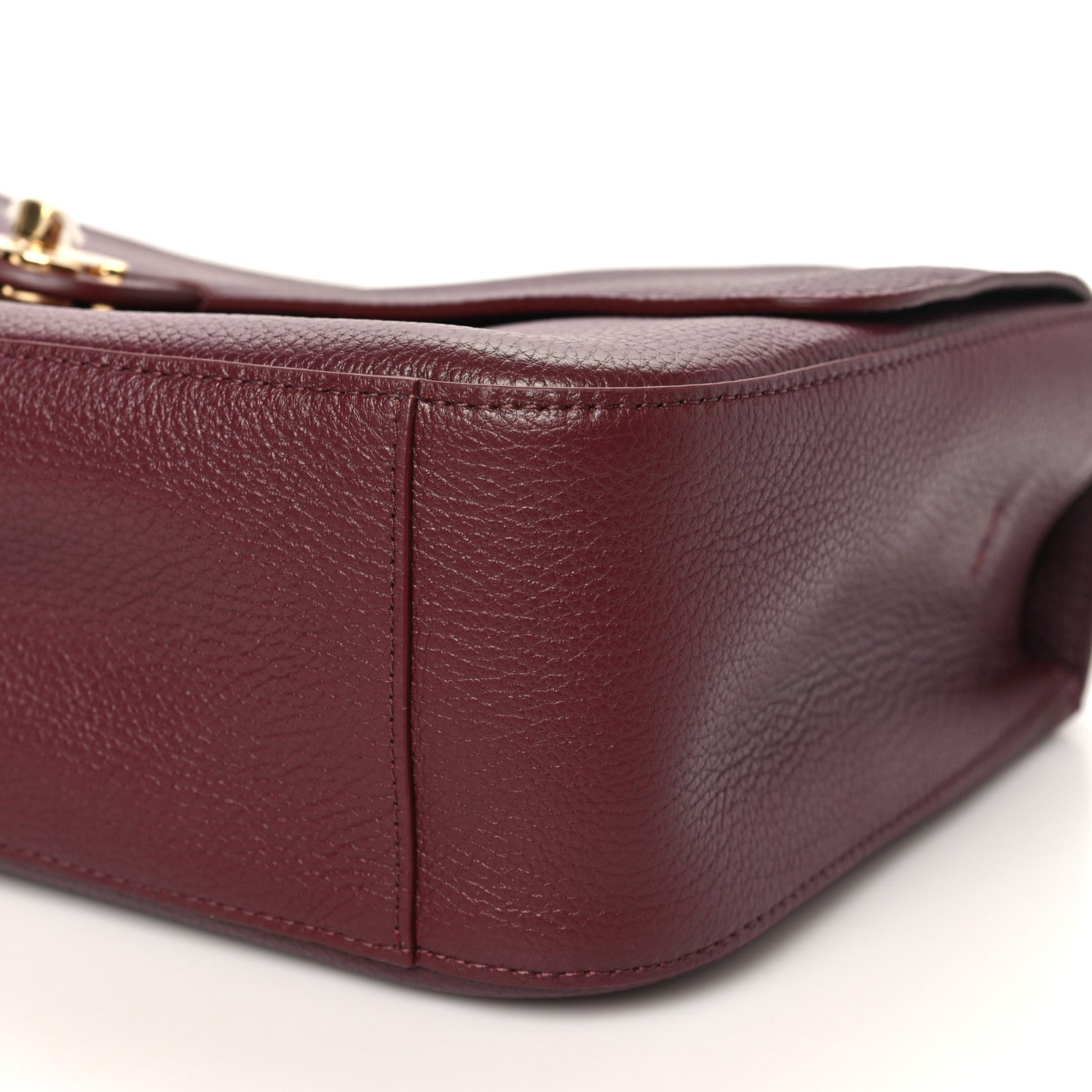 Chanel Grained Calfskin Small Souplissimo Maxi Flap Burgundy 9 of 10