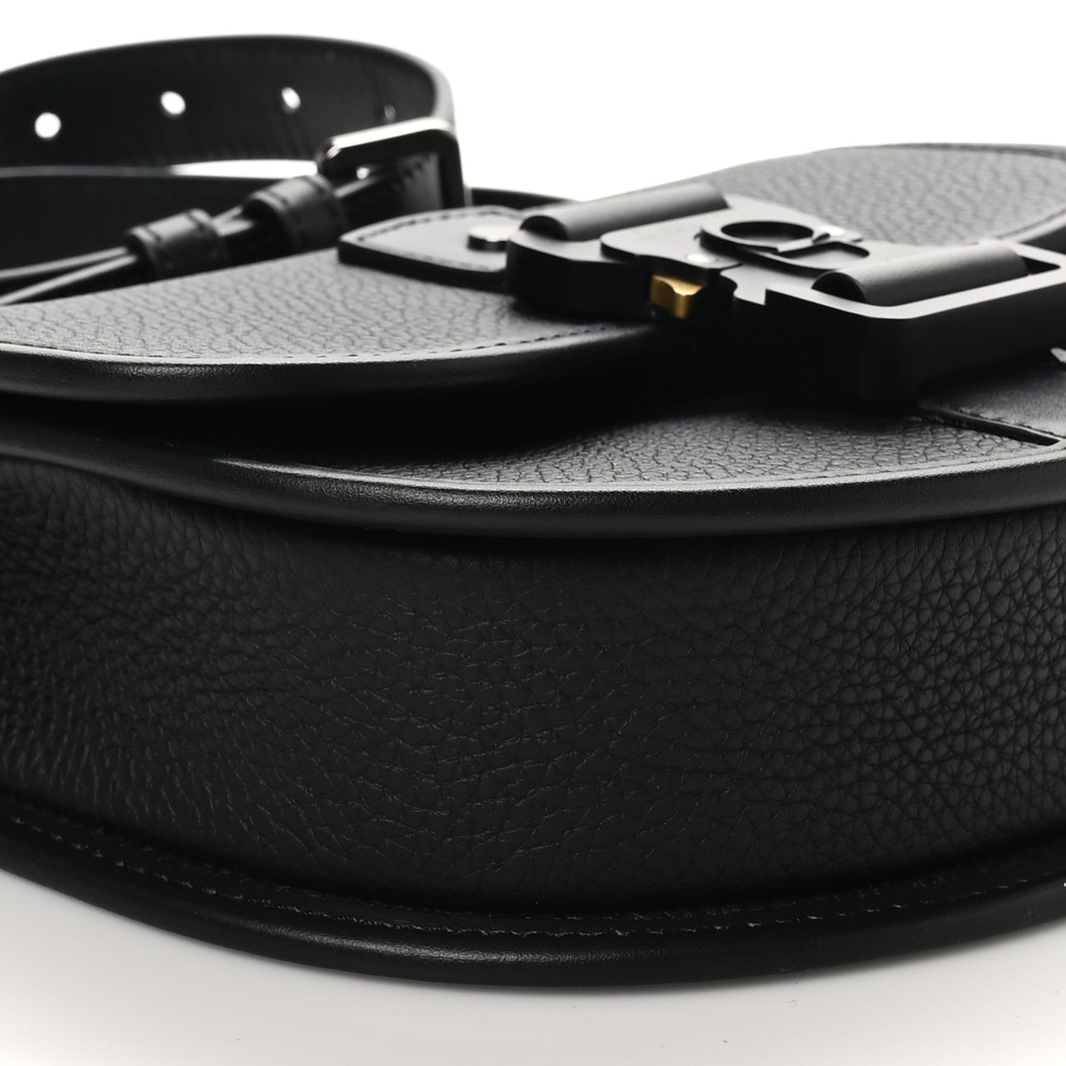 Christian Dior Grained Calfskin Mini Gallop Bag With Strap Black 8 of 9
