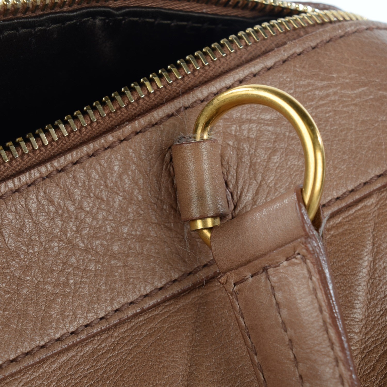 Saint Laurent Calfskin Large Vanity Bowler Camel 6 of 15