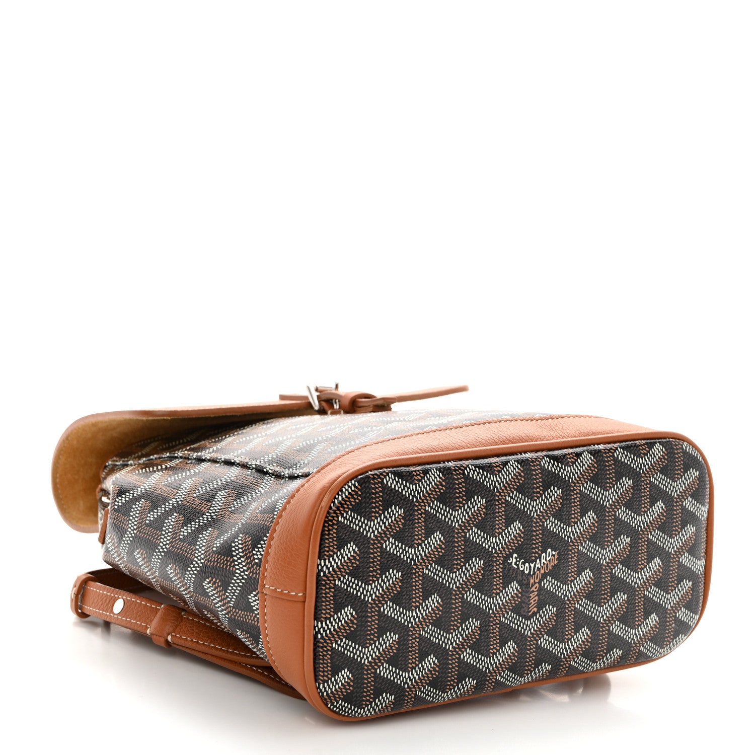 Goyard Goyardine Calfskin Mini Alpin Backpack Black Gold 4 of 10