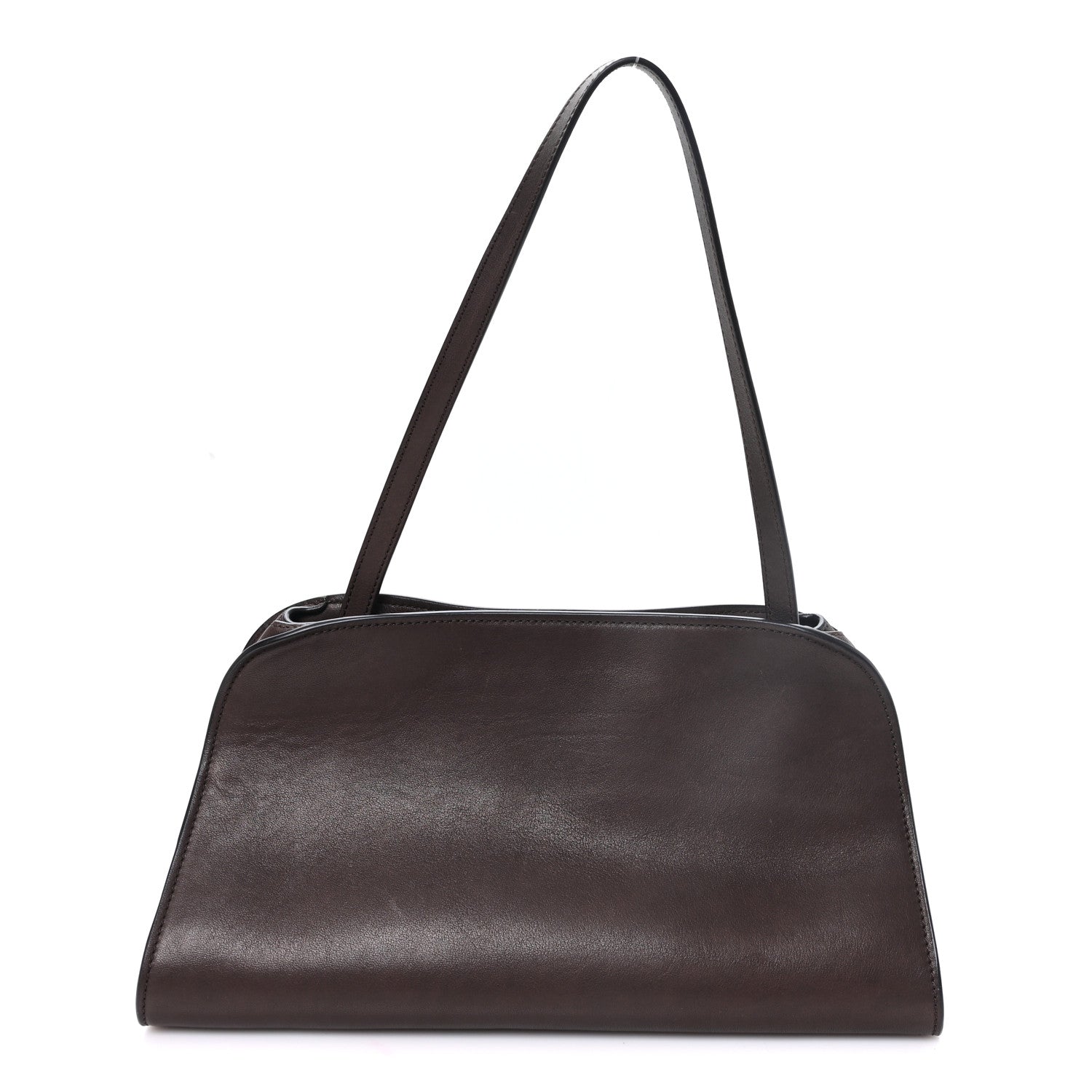The Row Smooth Calfskin Peggy Bag Chestnut 1 of 9