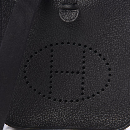 Hermes Taurillon Clemence Evelyne TPM Black 10 of 11