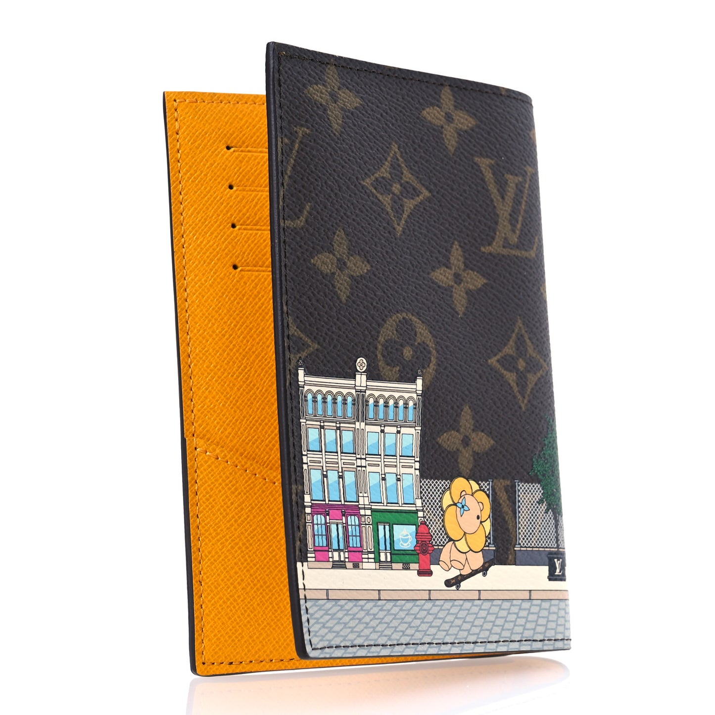 Monogram 2022 Christmas Animation New York Soho Passport Cover Yellow