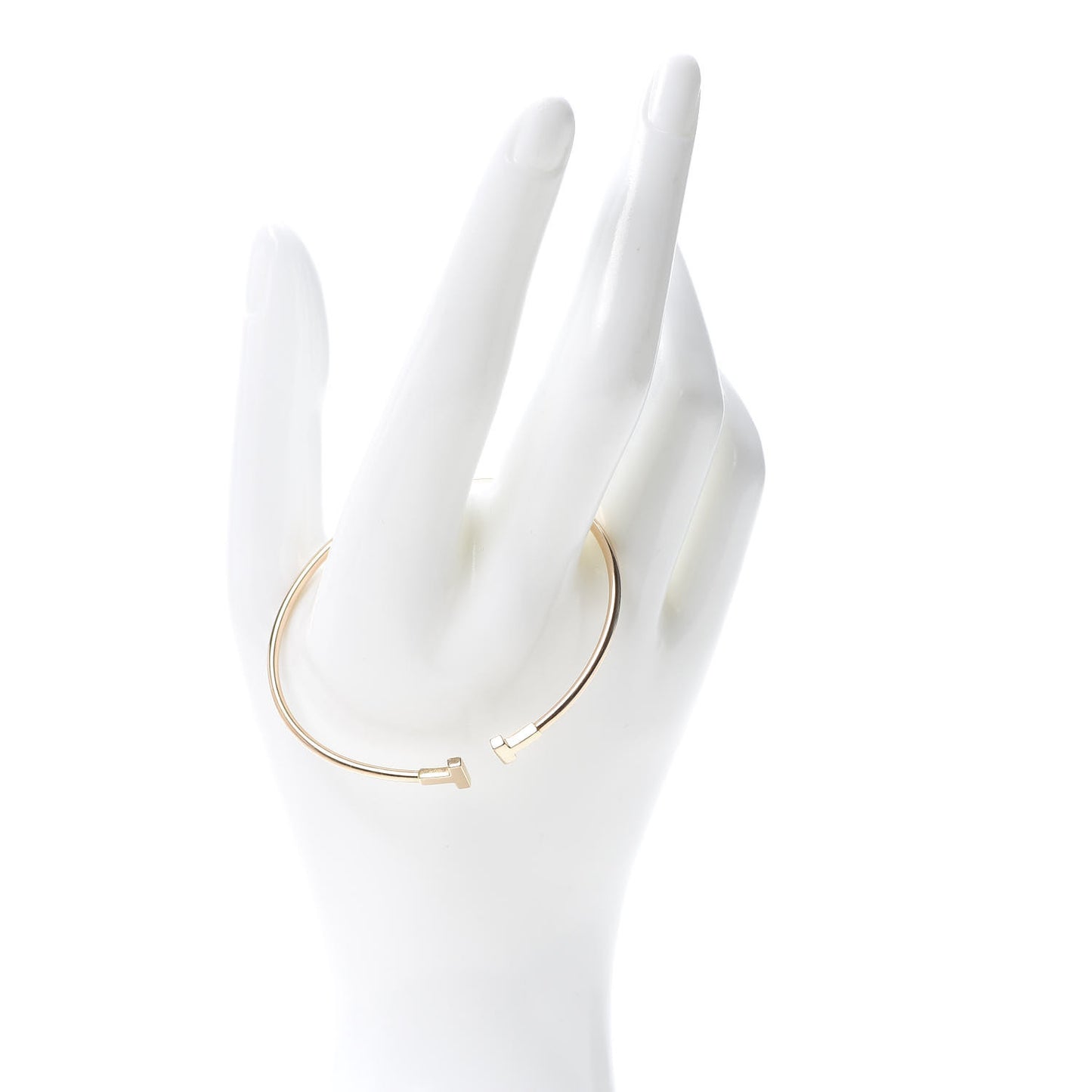 18K Rose Gold Narrow T Wire Bracelet