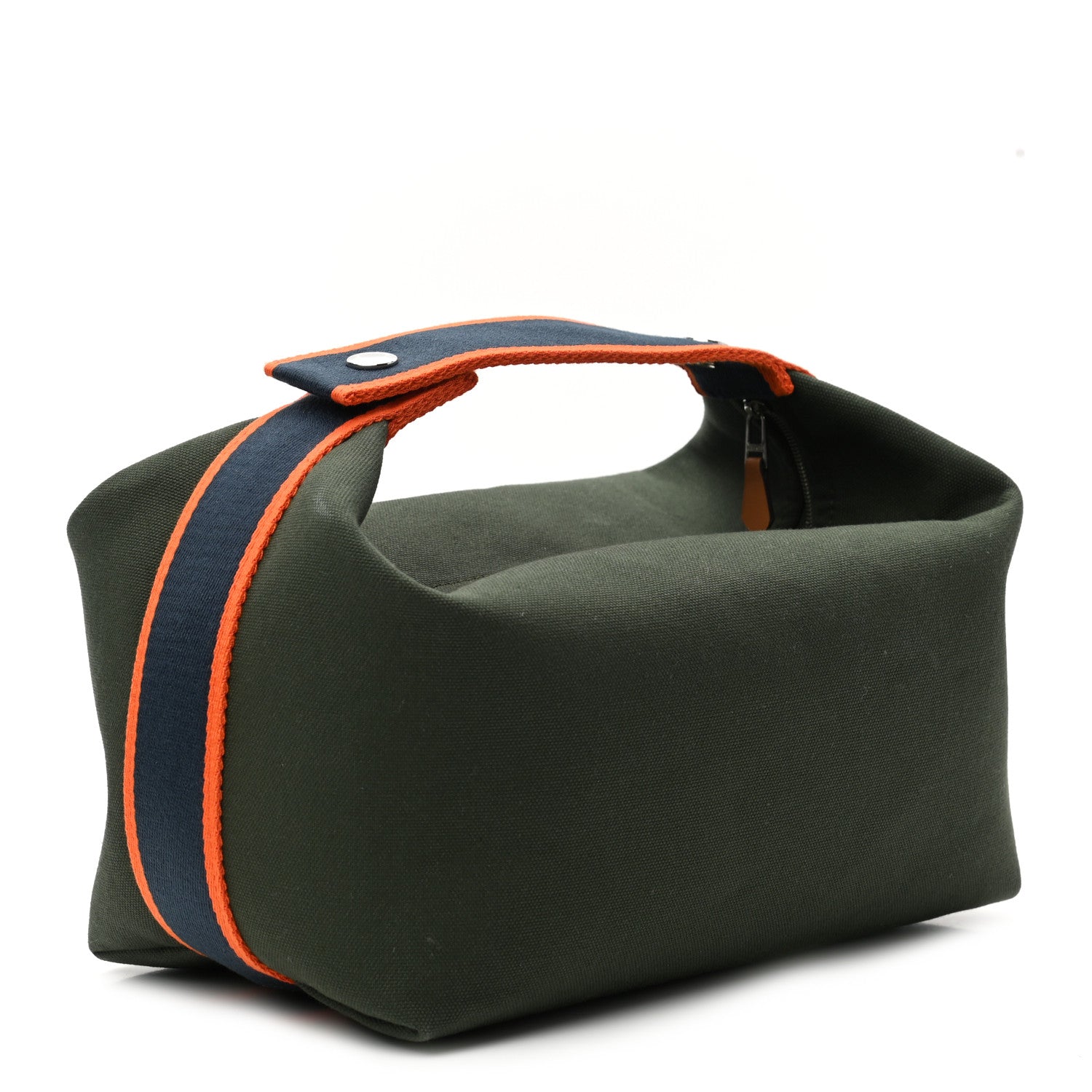 Hermes Canvas Large Bride-A-Brac Pouch Vert Foret 3 of 9