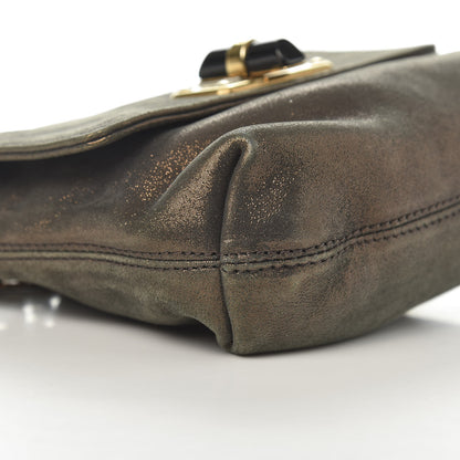 Lanvin Metallic Lambskin Mini Happy Pop Crossbody Bronze 7 of 9