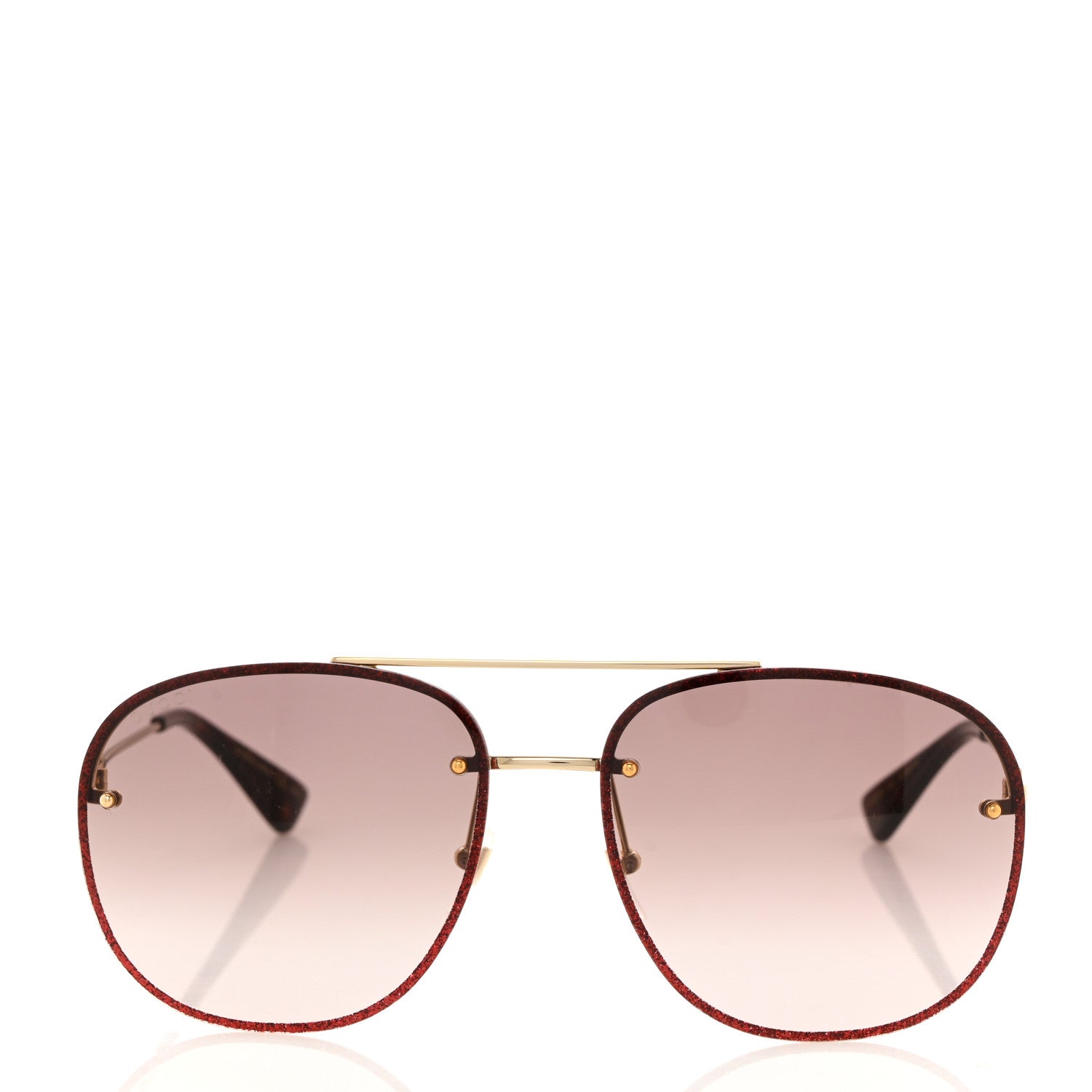Gucci Aviator Glitter Sunglasses GG0227S Red 2 of 8