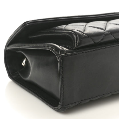Chanel Lambskin Quilted Large Geometric Flap Black 9 of 10