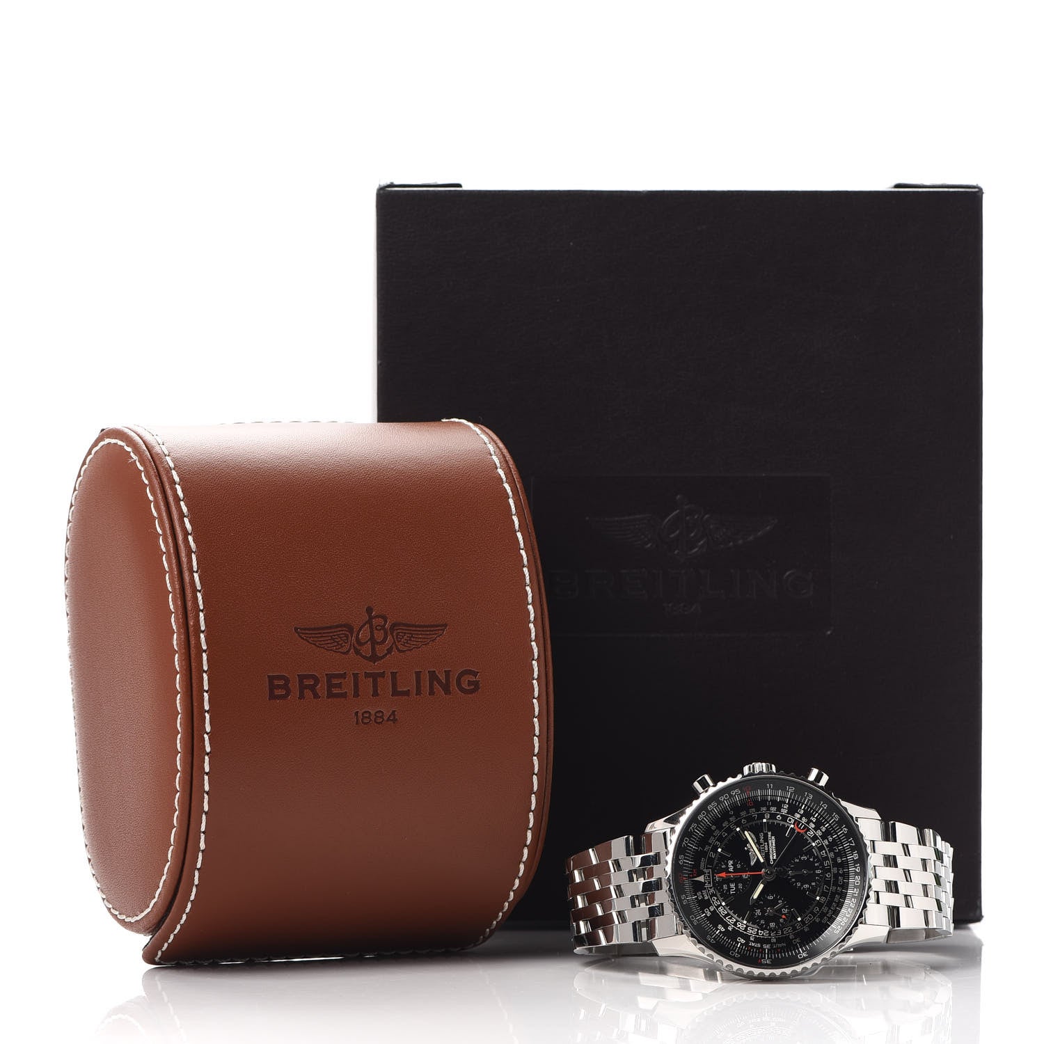 Breitling Stainless Steel 46mm 1884 Chronometre Navitimer Automatic Watch Black A21350 5 of 5