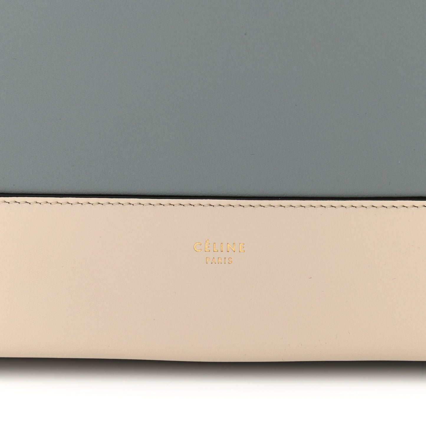 Shiny Smooth Calfskin Medium Frame Shoulder Bag Grege Storm
