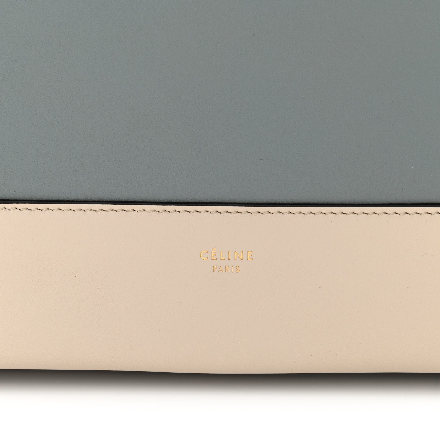 Celine Shiny Smooth Calfskin Medium Frame Shoulder Bag Grege Storm 9 of 9