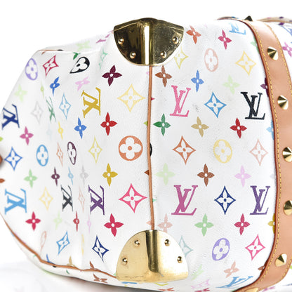 Louis Vuitton Monogram Multicolor Keepall 45 White 8 of 28