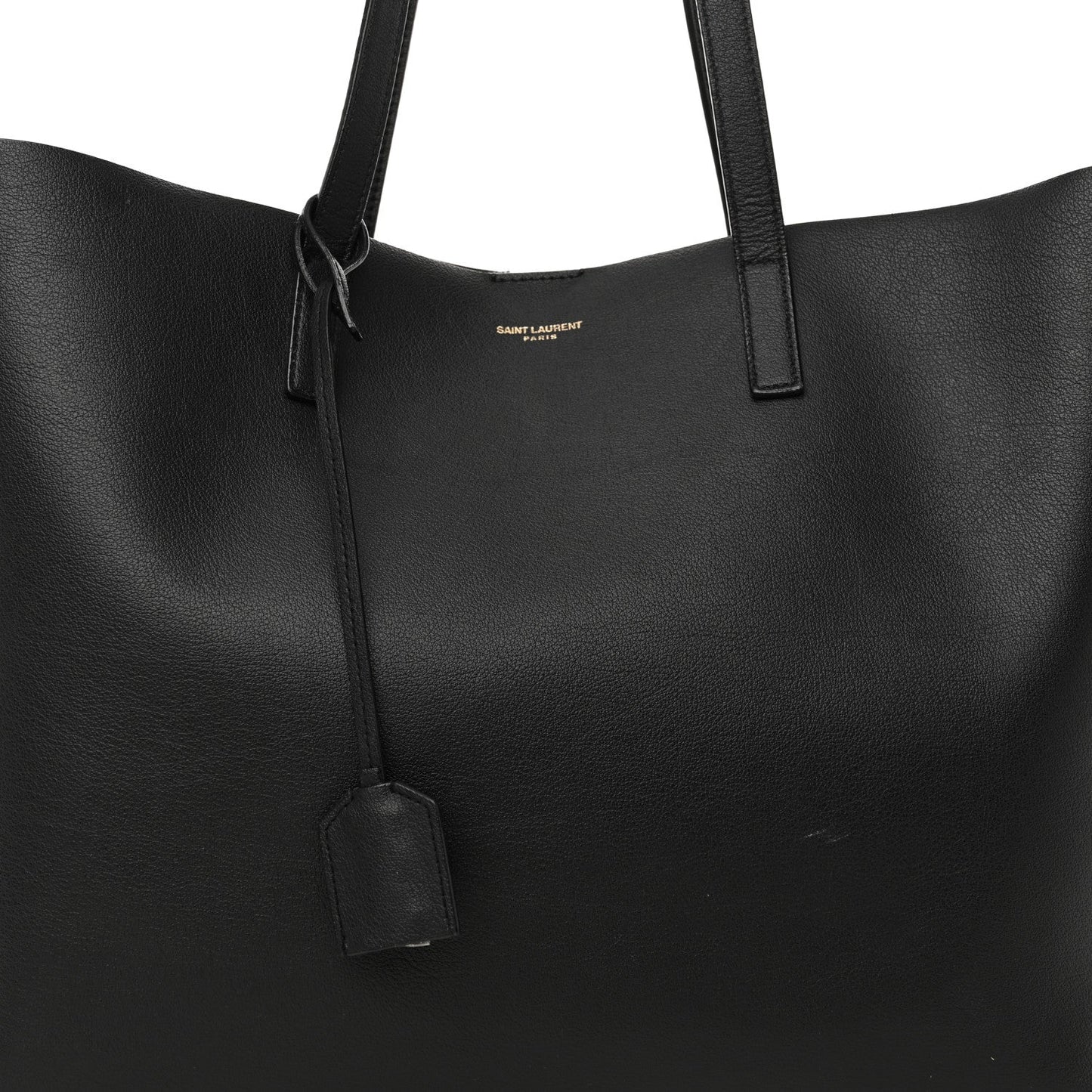 Calfskin Large Shopping Tote Black