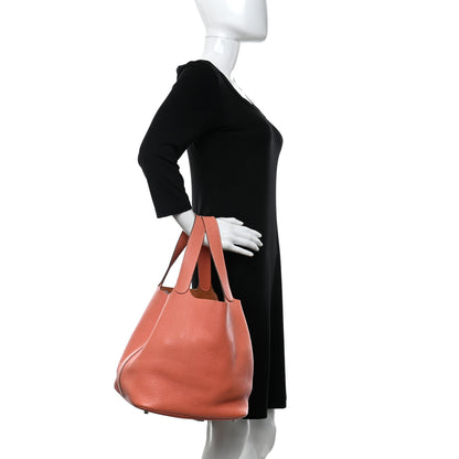 Hermes Taurillon Clemence Picotin 26 GM Crevette 2 of 11