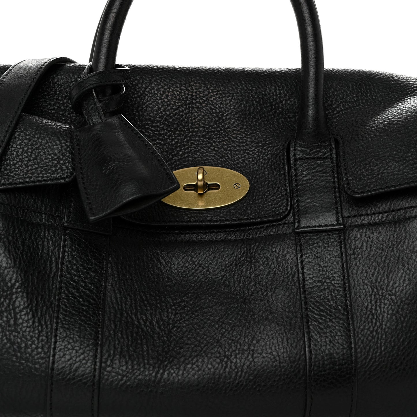 Natural Vegetable Tanned Small Bayswater Black