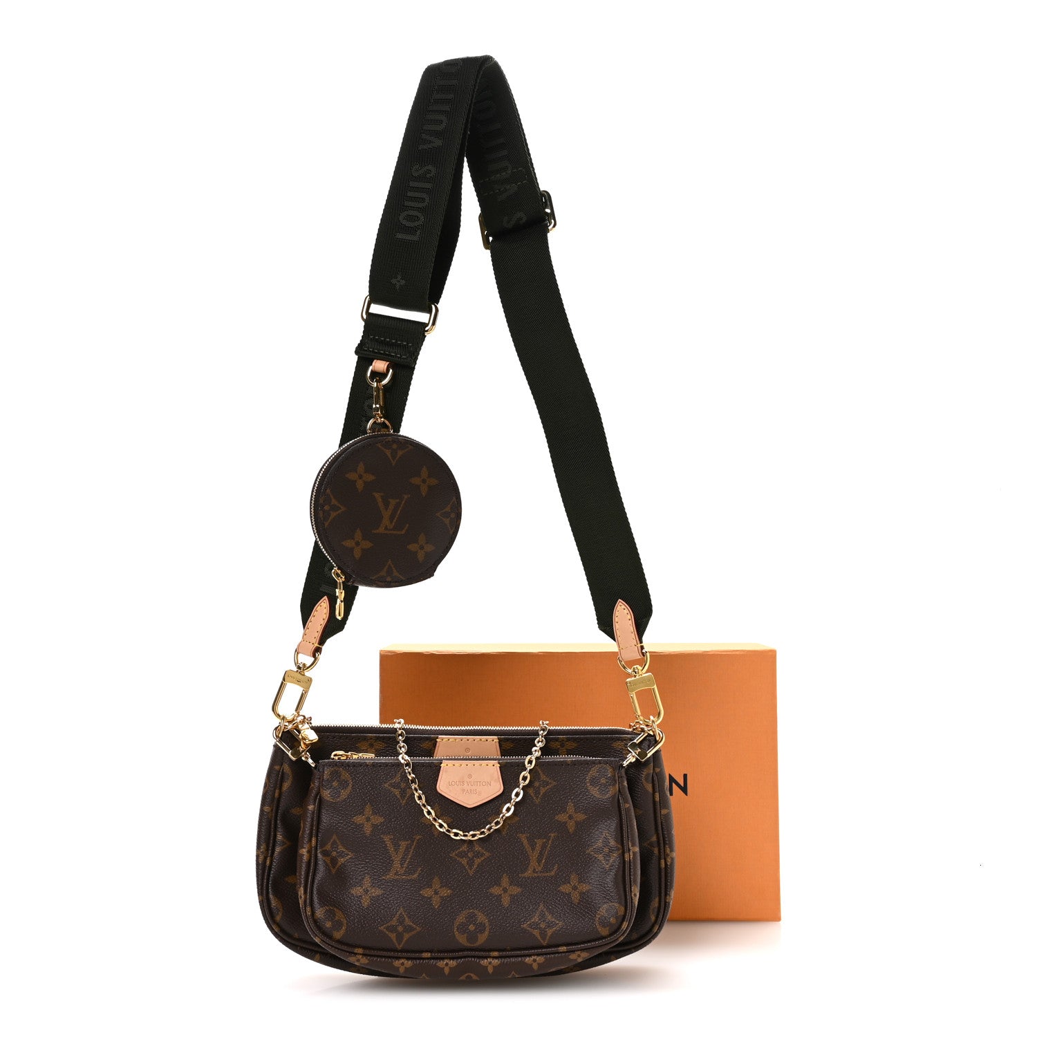 Louis Vuitton Monogram Multi Pochette Accessories Kaki 1830359