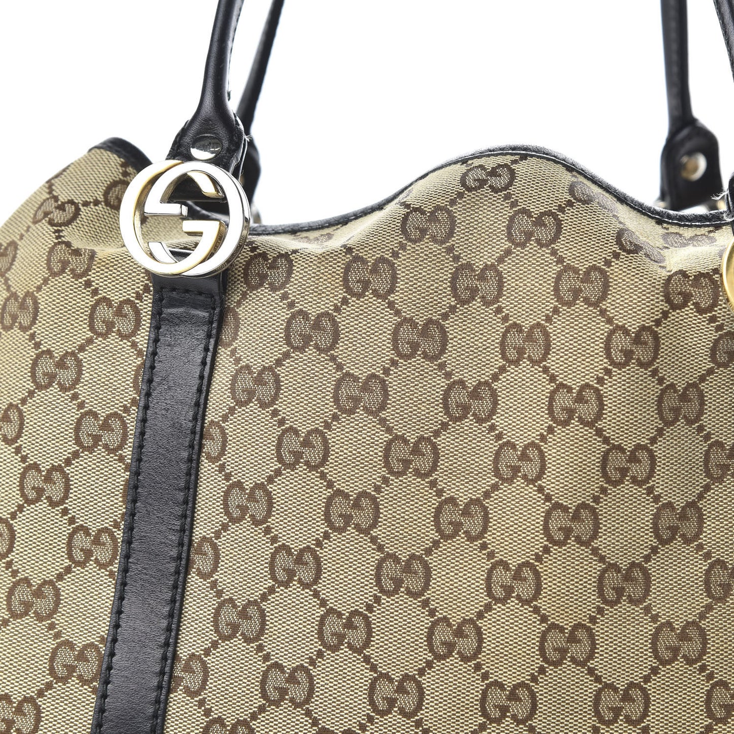 Monogram Medium Twins Tote Black