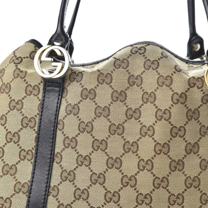 Gucci Monogram Medium Twins Tote Black 10 of 10