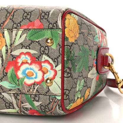 Gucci GG Supreme Monogram Tian Small Boston Beige Multicolor Red 9 of 9
