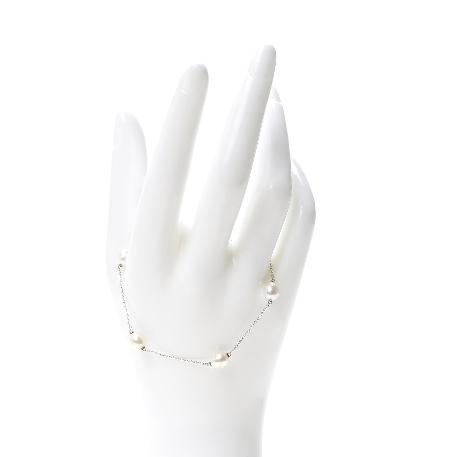 Tiffany Sterling Silver Pearl Elsa Peretti Pearls By The Yard Bracelet 2 of 5