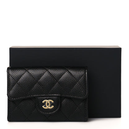 Chanel Caviar Quilted Flap Card Holder Black 10 of 10