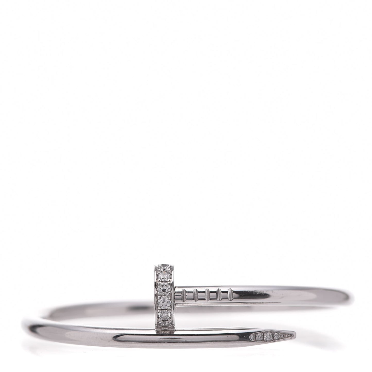 18K White Gold Diamond Juste Un Clou Bracelet 15