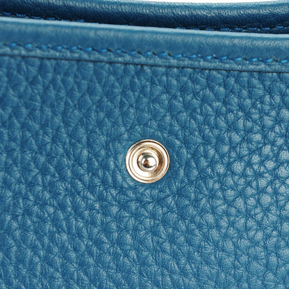 Hermes Taurillon Clemence Amazone Evelyne TPM Colvert Bleu Atoll 11 of 11