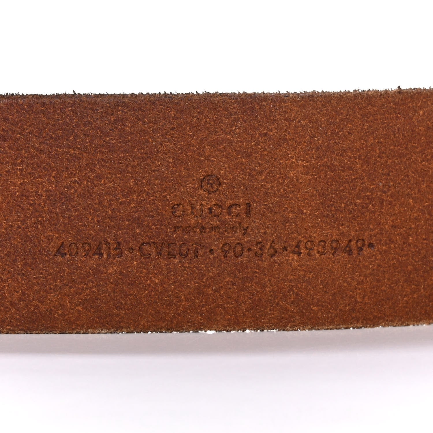 Gucci Faded Calfskin Double G Belt 90 36 Cuir 3 of 8