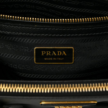 Prada Saffiano Small Galleria Double Zip Tote Black 6 of 10