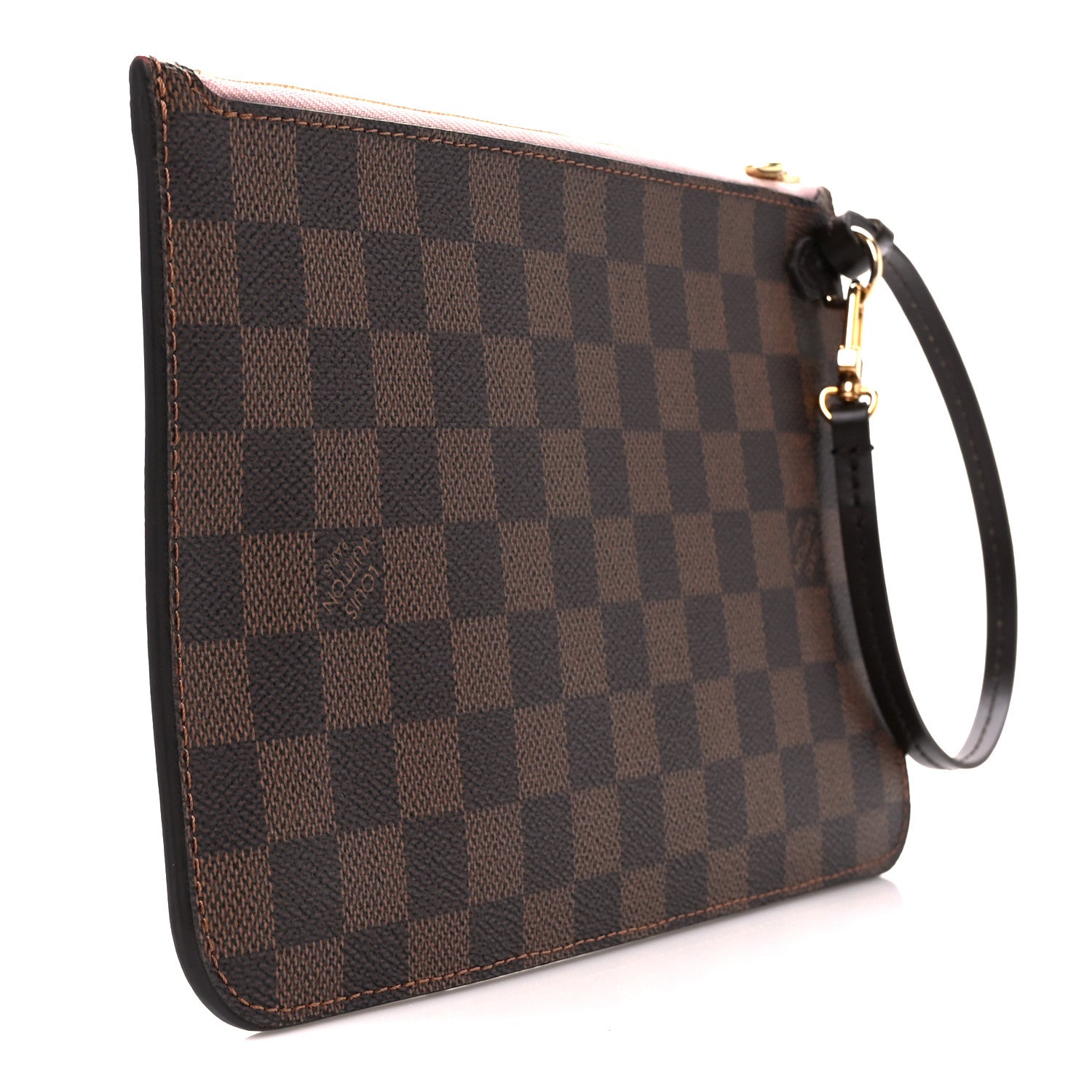Louis Vuitton Damier Ebene Neverfull MM GM Pochette Rose Ballerine 3 of 10
