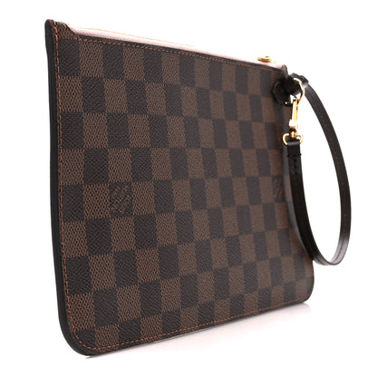 Louis Vuitton Damier Ebene Neverfull MM GM Pochette Rose Ballerine 3 of 10