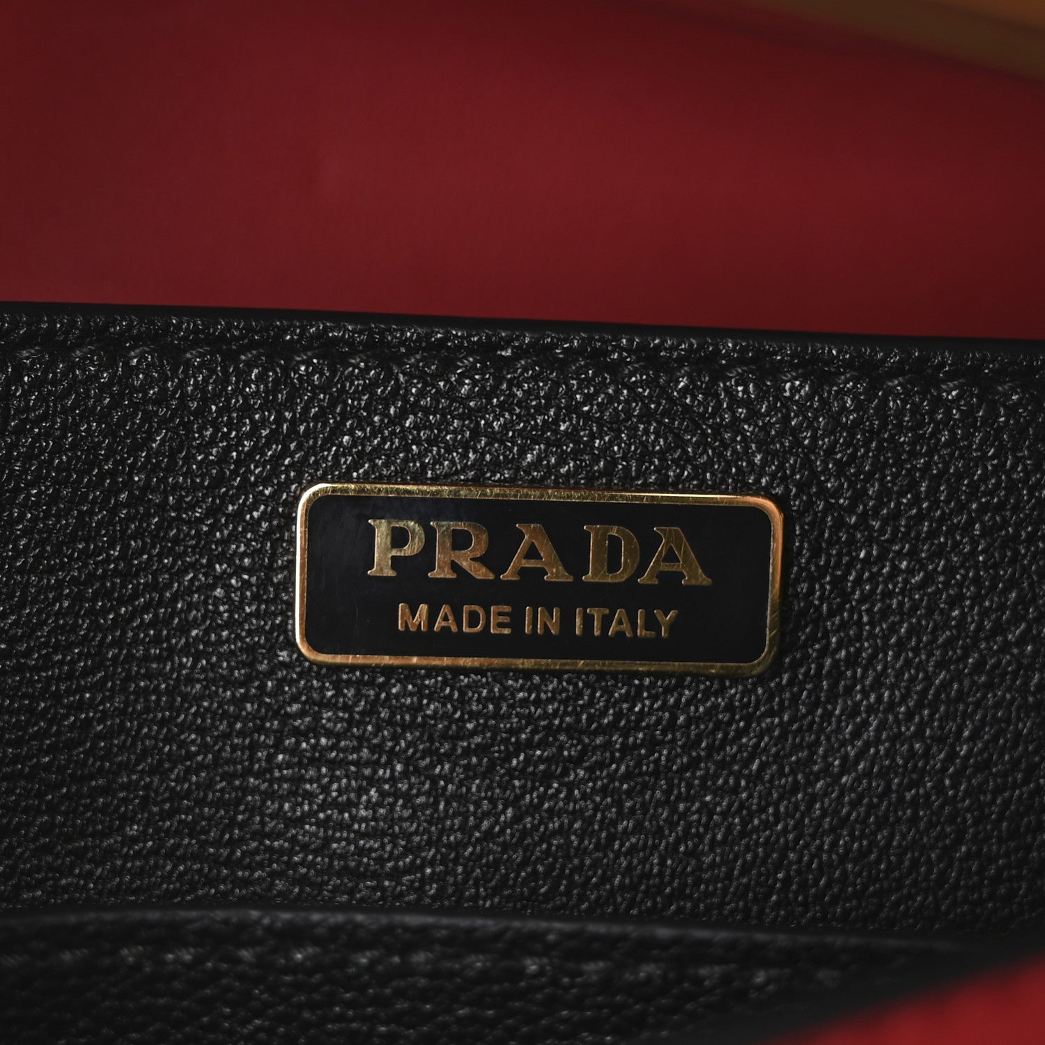 Prada City Calfskin Saffiano Cahier Bag Fuoco Black 6 of 9