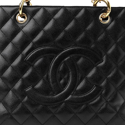 Chanel Caviar Quilted Grand Shopping Tote GST Black 8 of 11