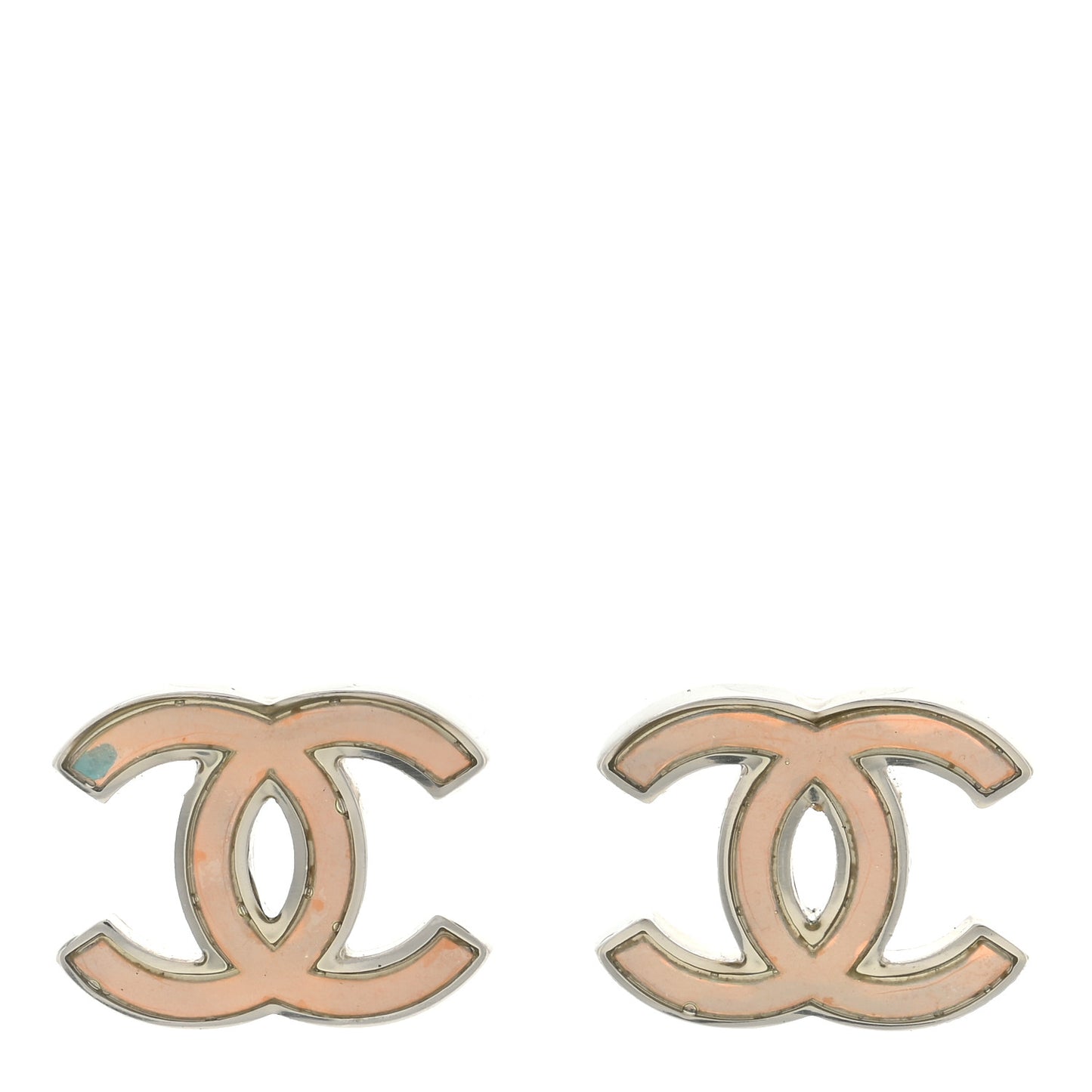 Iridescent Resin CC Earrings Pink