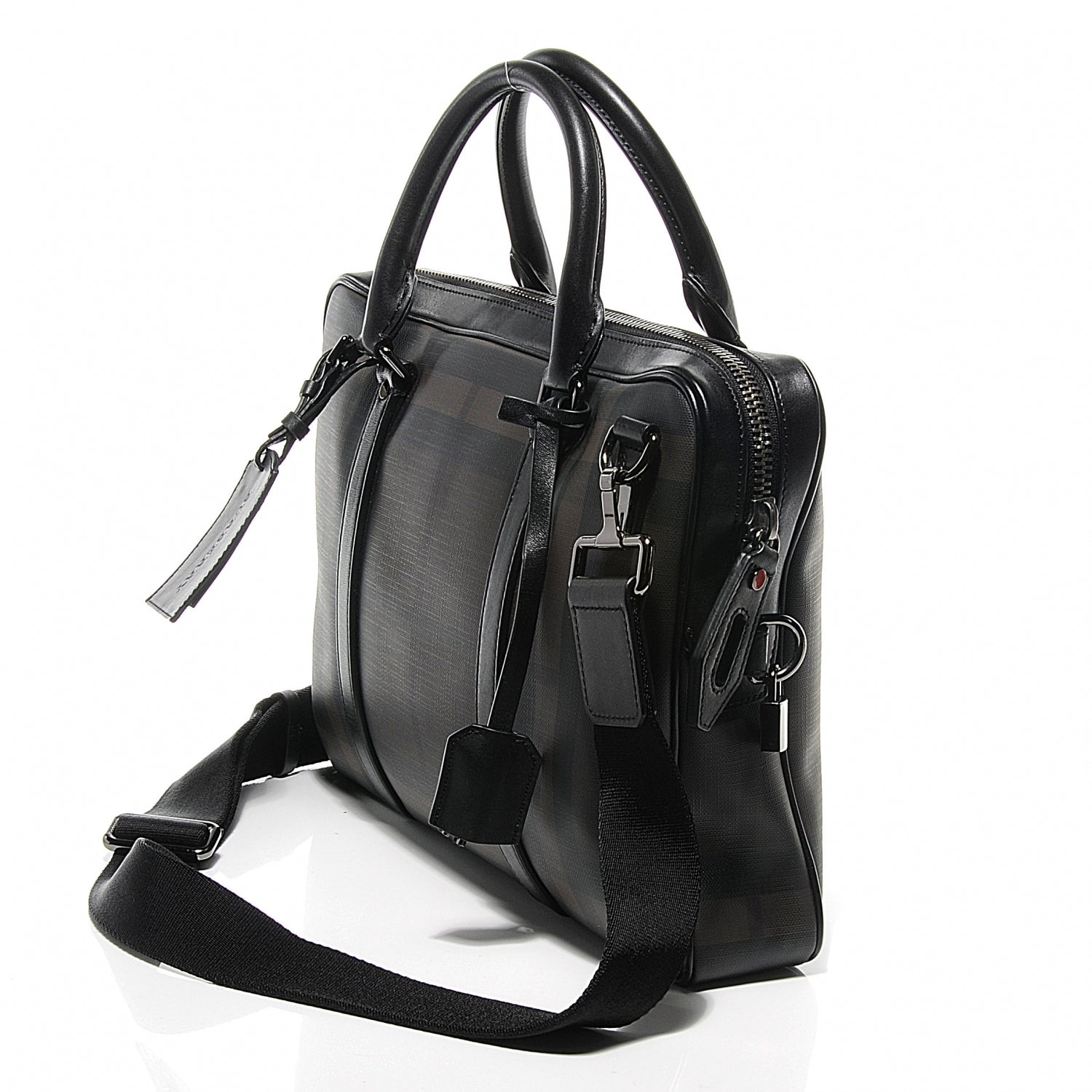 Burberry Smoked Check Newburg Briefcase 8 of 10