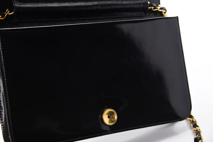 Chanel Patent Small Single Flap Bag Black 11 of 22
