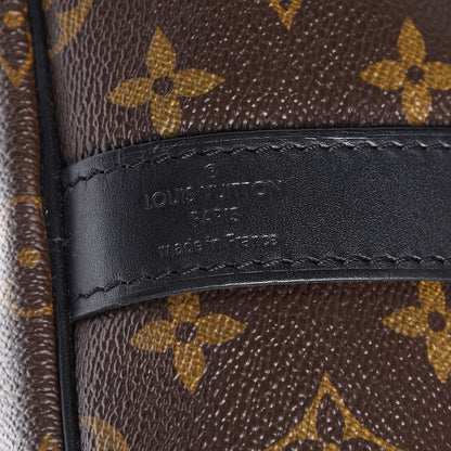 Louis Vuitton Monogram Macassar Keepall Bandouliere 55 6 of 12