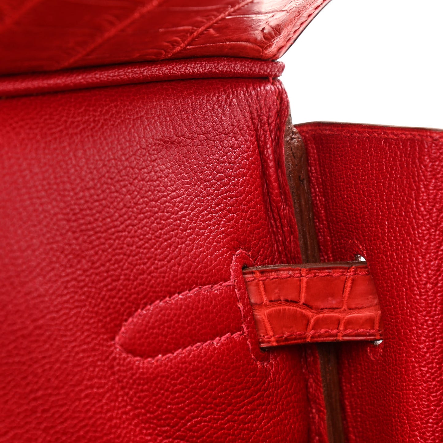 Matte Porosus Crocodile Birkin 35 Bougainvillea