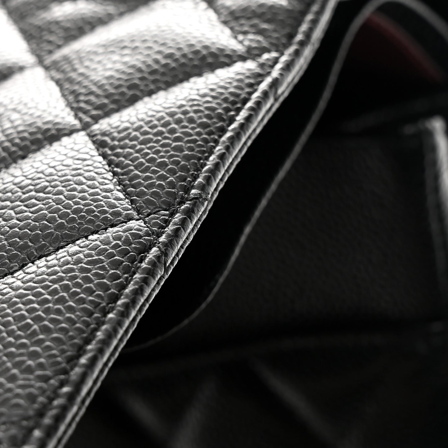 Caviar Quilted Maxi Double Flap Black