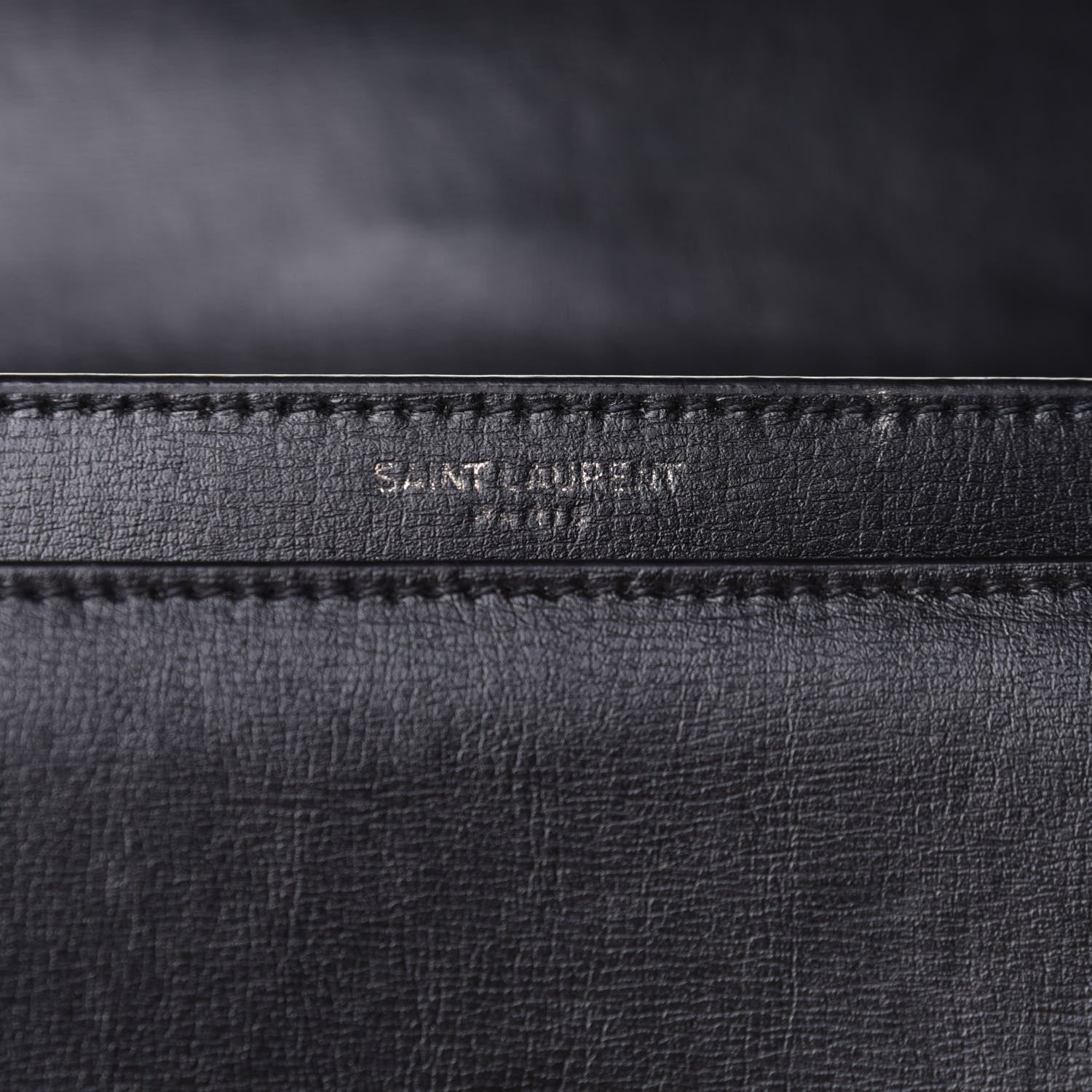 Saint Laurent Calfskin Medium Monogram Sunset Black 12 of 20